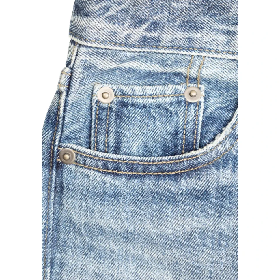 Straight-leg jeans