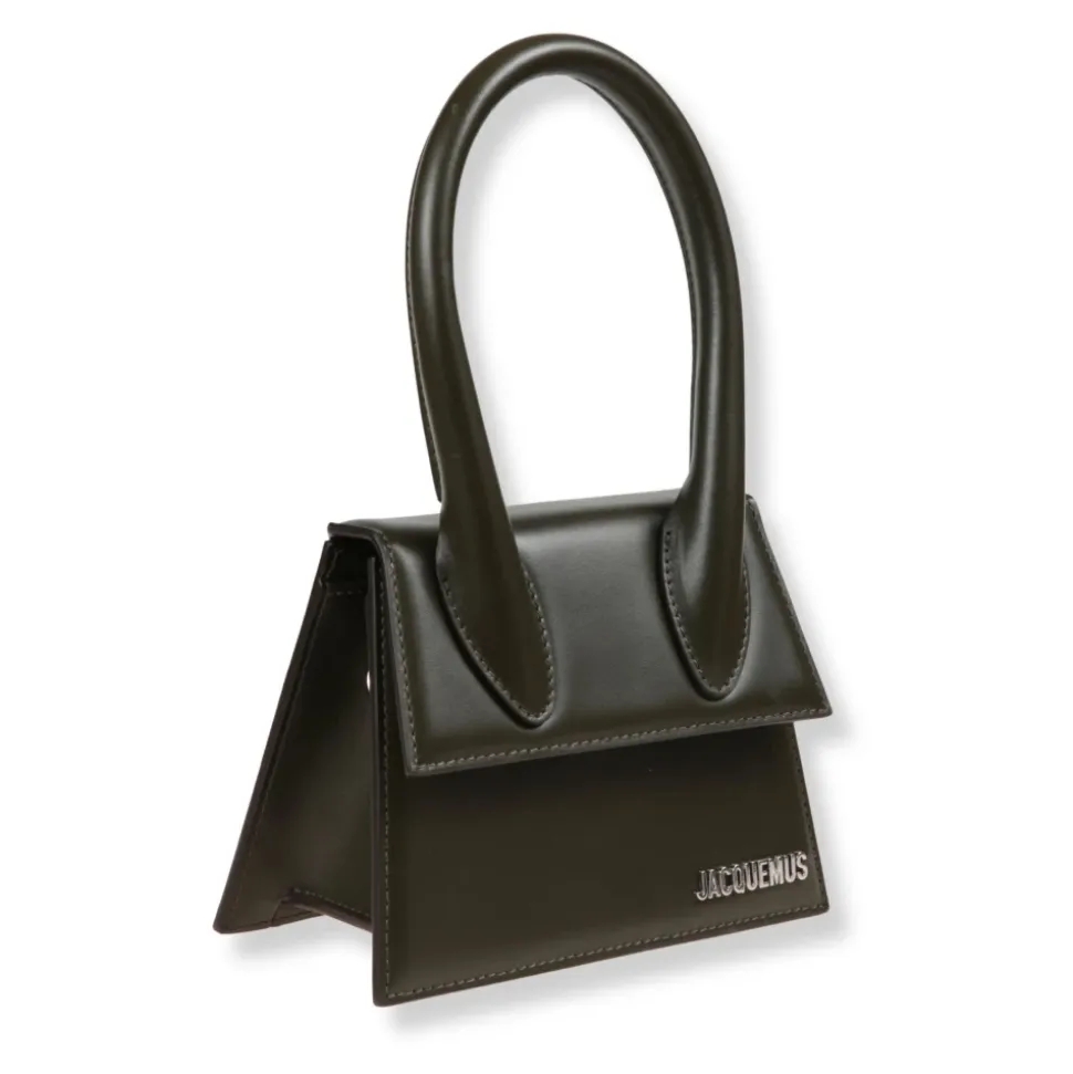 Strukturierte Ledertasche mit abnehmbarem Riemen