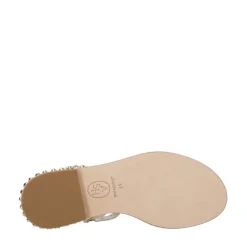 Studded Leather Baby Powder Sandals