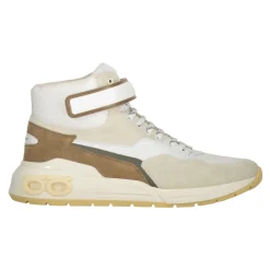 Stylische High-Top-Sneaker mit Stoffeinsätzen