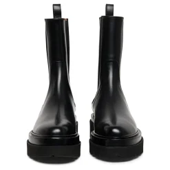 Stylische Leder-Kampfstiefel