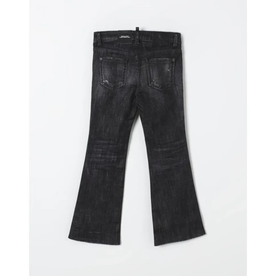 Stylische Schwarze Flared Jeans