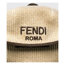 Stylischer Raffia-Rucksack mit Kordelzug