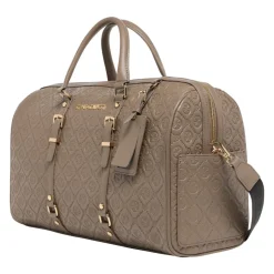 Stylischer Weekender mit Geprägtem Logo
