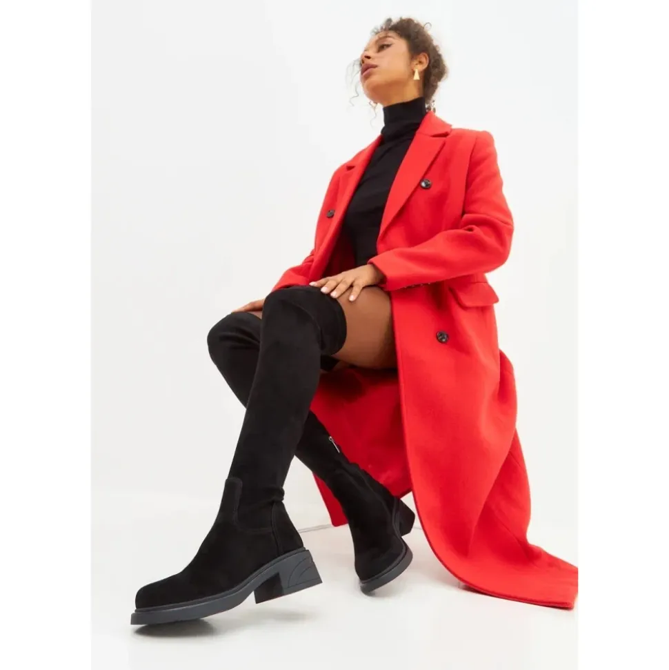 Suede Chic Overknee-Stiefel
