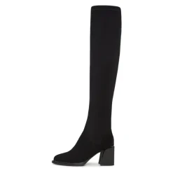 Suede Chic Over-the-Knee Boots - Black