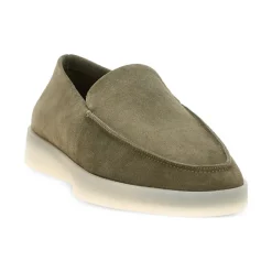 Suede Loafer in Salvia Green