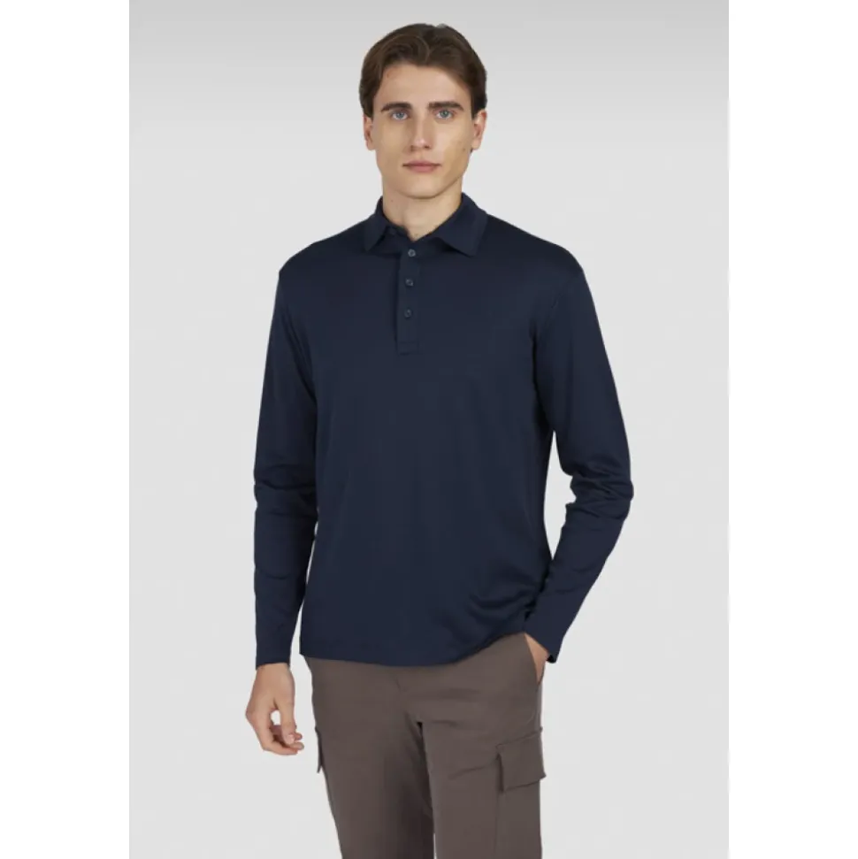 Supima Baumwoll-Jersey-Poloshirt