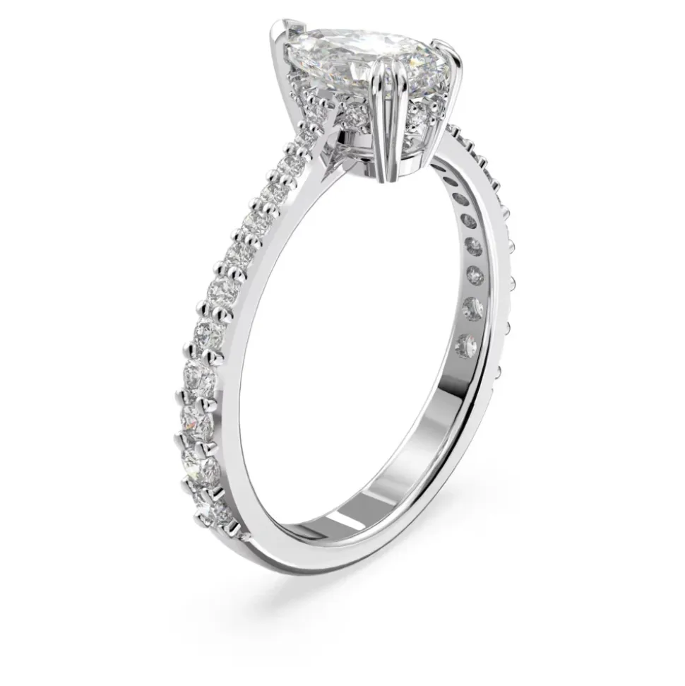 Swarovski Damen Ring Matrix Vittore Weiß