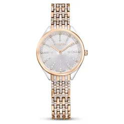 SWAROVSKI Damen Uhr 30 mm Schweizer Quarz Roséfarben ATTRACT 5649987