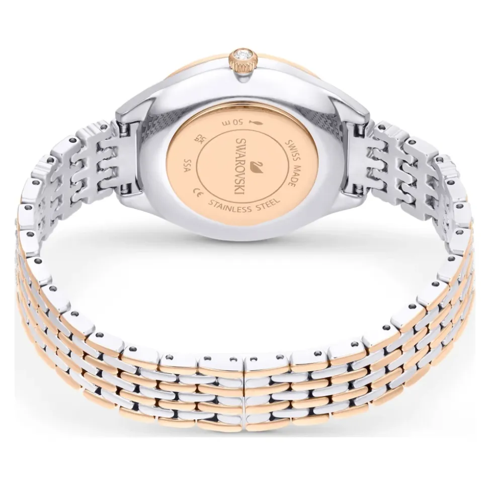 SWAROVSKI Damen Uhr 30 mm Schweizer Quarz Roséfarben ATTRACT 5649987
