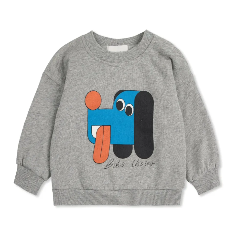 Sweatshirt mit buntem Druck
