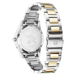 Swiss Alpine Military Damen-Armbanduhr Argos Bicolor Silber 34 mm Artikelnummer 7767.1142