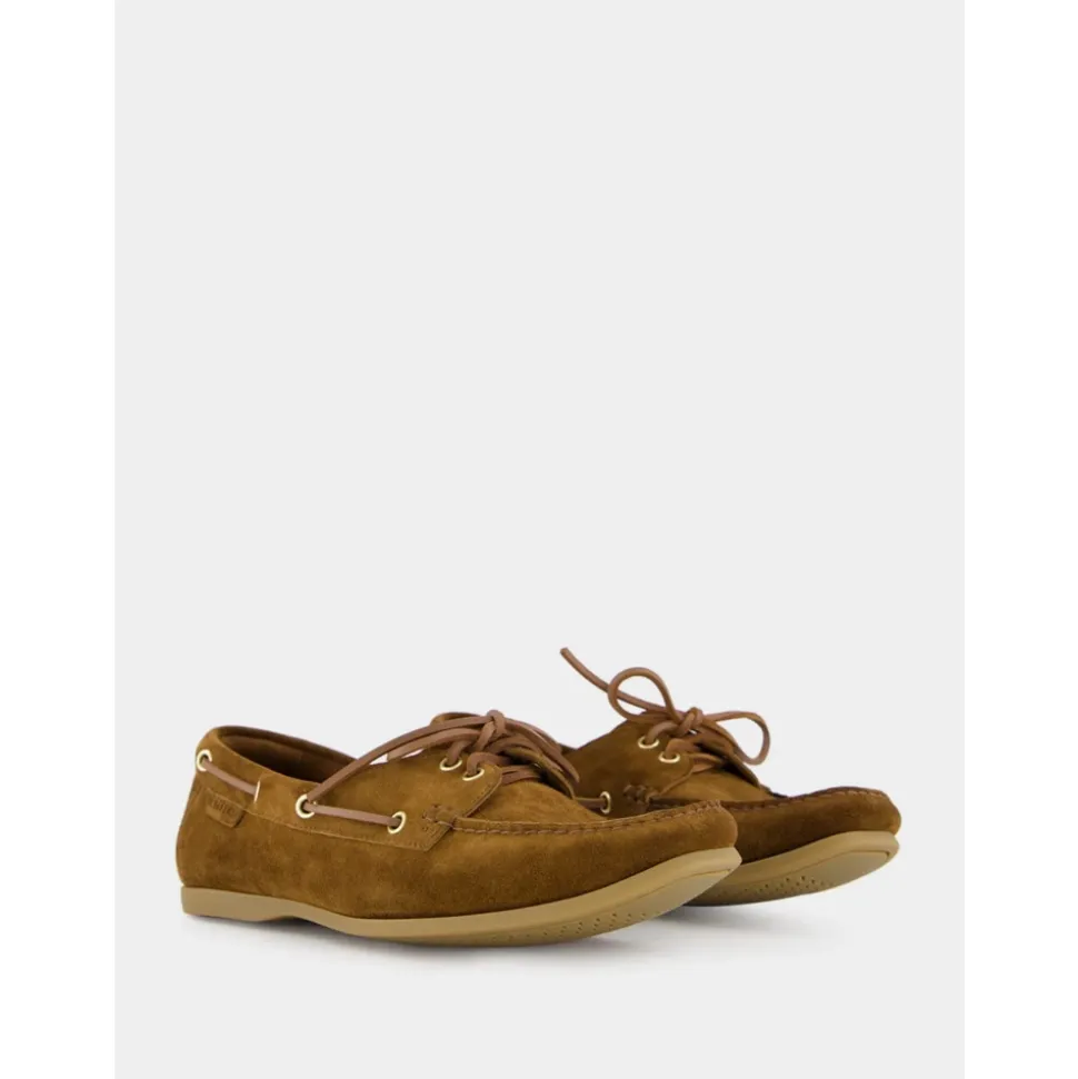 Tabakbraune Wildleder-Loafer