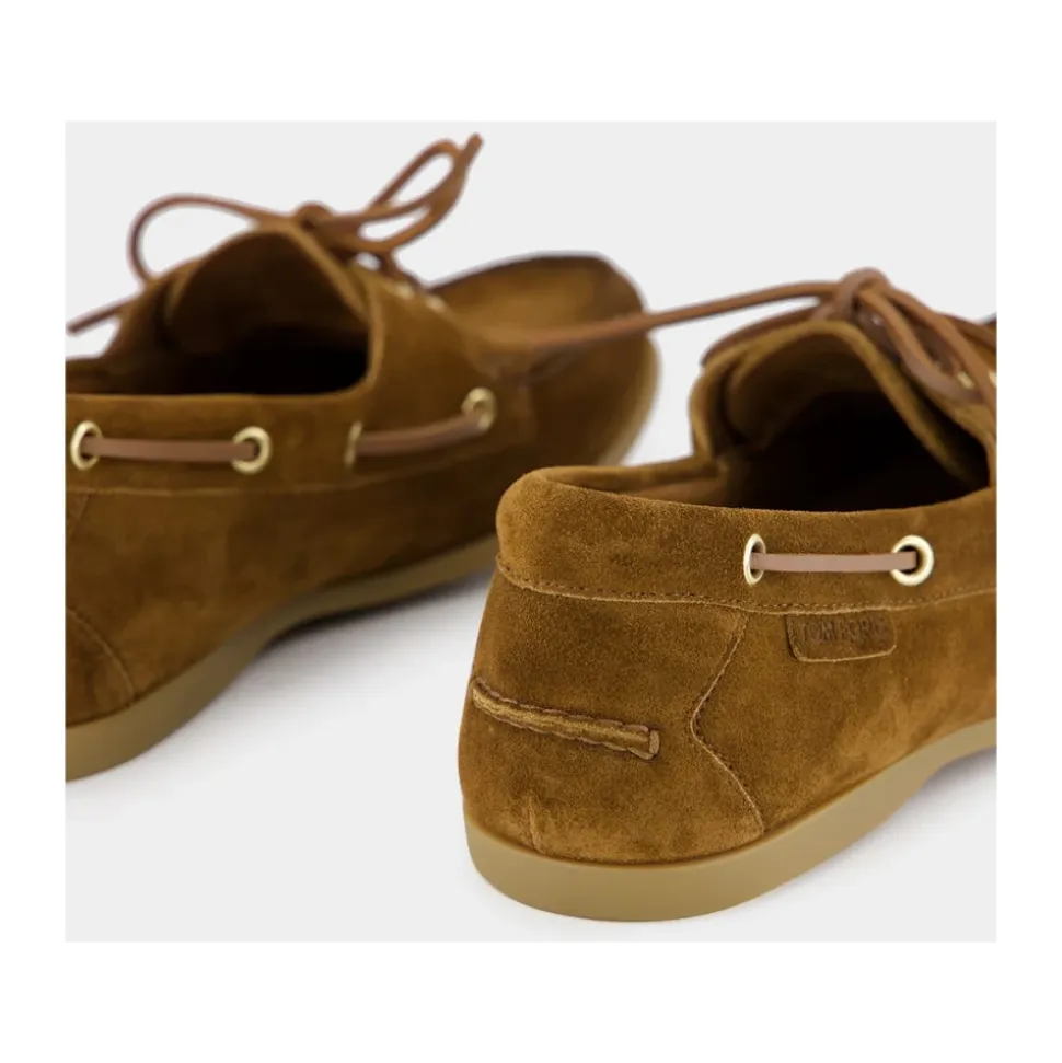Tabakbraune Wildleder-Loafer