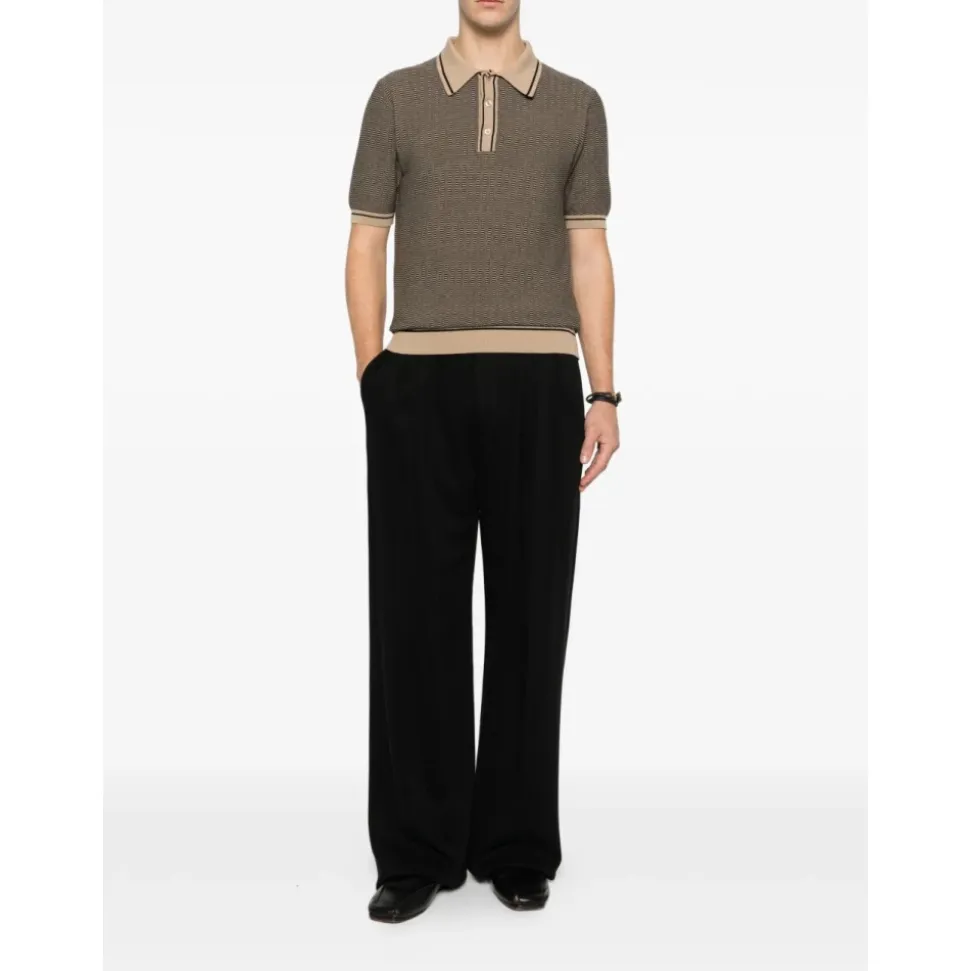 Tagliatore T-Shirts und Poloshirts Schwarz