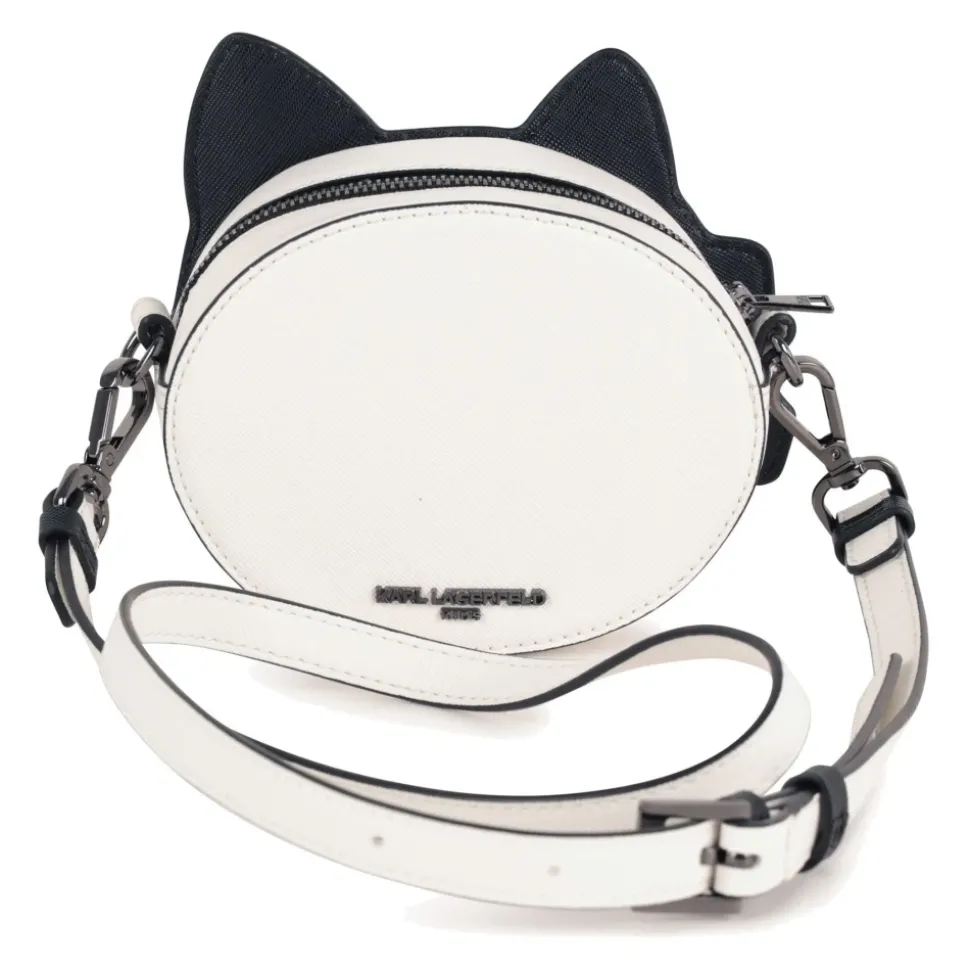 Tasche aus beschichtetem strukturiertem Stoff mit Strass