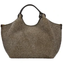 Tasche aus Wildleder und Leder