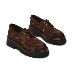 Taupe Loafer mit seitlichen Details
