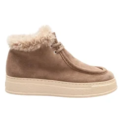 Taupe Wildleder Sneakers für Frauen