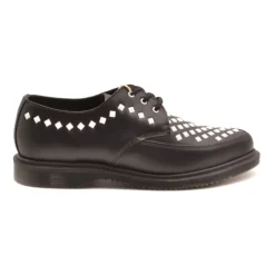 Text Print Brown Derby Schuhe