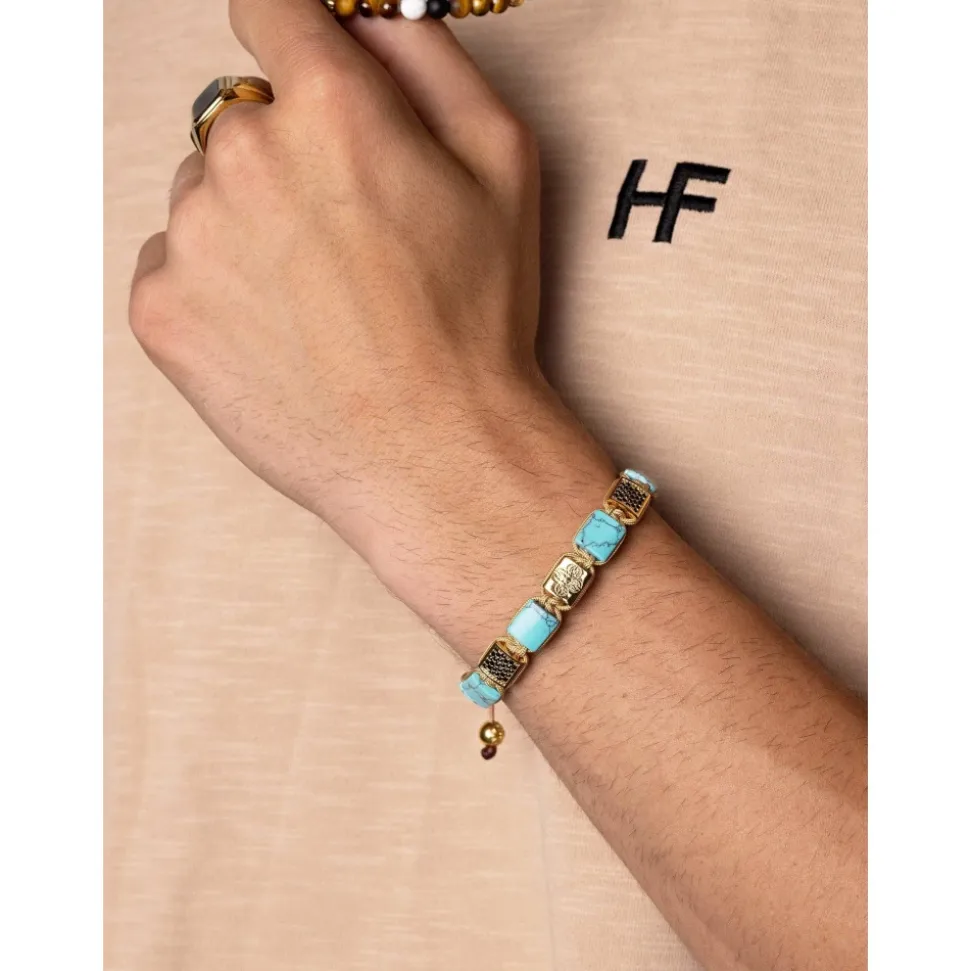 The Dorje Flatbead Collection - Turquoise and Gold