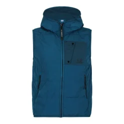 Tintenblauer, wattierter Gilet