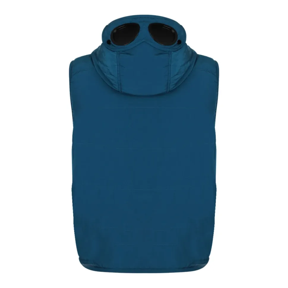 Tintenblauer, wattierter Gilet
