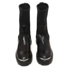 Track Sole Slip-On Lederstiefel