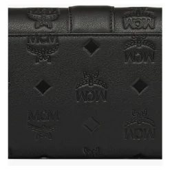 Tracy Portemonnaie aus geprägtem Leder mit Monogramm und Kettenriemen