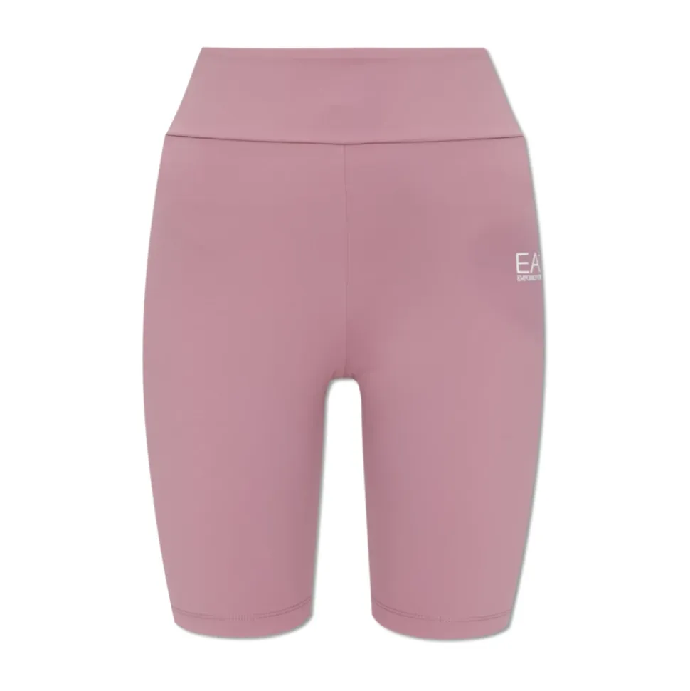 Trainingsshorts mit bedrucktem Logo