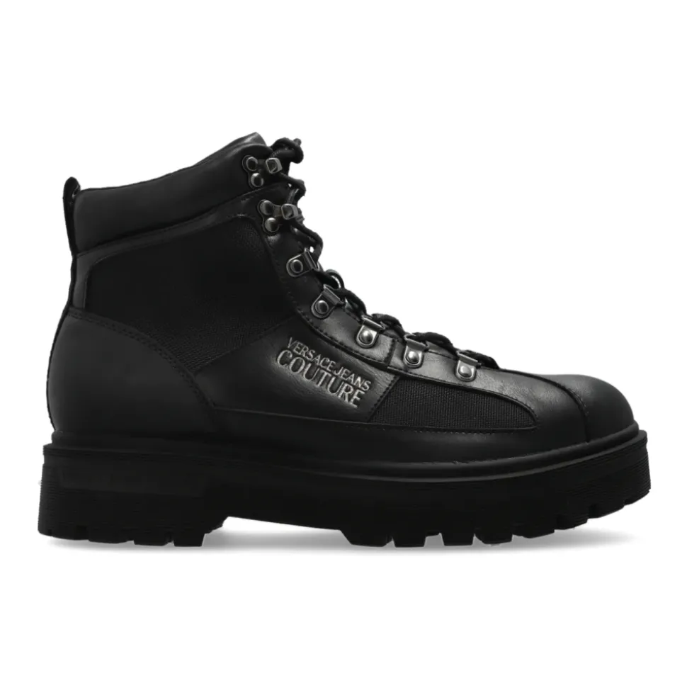 Trapperstiefel mit bedrucktem Logo