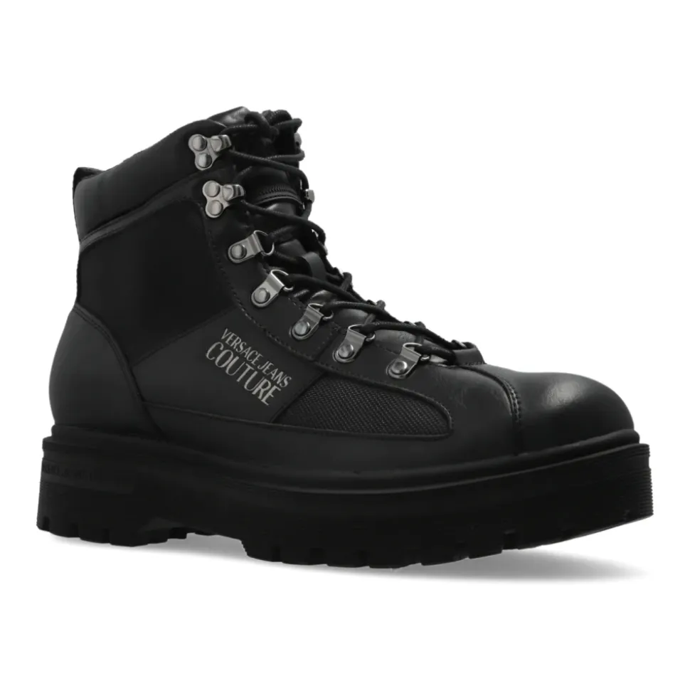Trapperstiefel mit bedrucktem Logo
