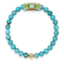 Türkis Armband mit Bösem Blick