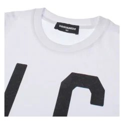 T-Shirt mit kurzen Ärmeln und Rundhalsausschnitt im Slouch-Fit-Stil