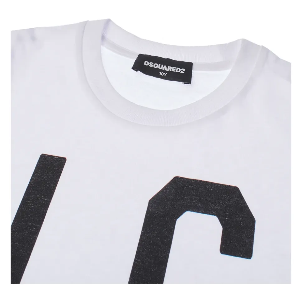 T-Shirt mit kurzen Ärmeln und Rundhalsausschnitt im Slouch-Fit-Stil