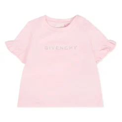 T-Shirt mit Kurzen Ärmeln und Rüschen