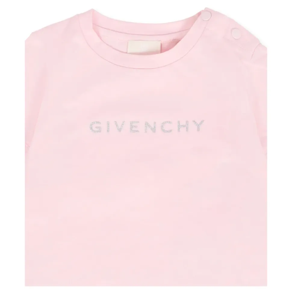 T-Shirt mit Kurzen Ärmeln und Rüschen