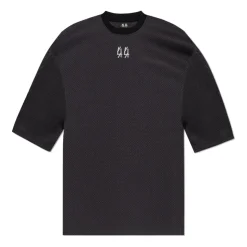 T-Shirt mit Logo und Löchern