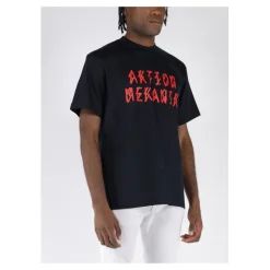 T-Shirt mit V-Ausschnitt und kurzen Ärmeln