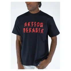 T-Shirt mit V-Ausschnitt und kurzen Ärmeln