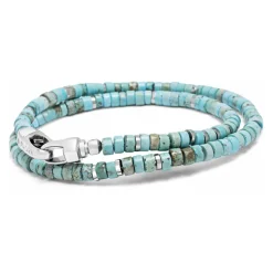Turquoise Heishi Wrap Bracelet
