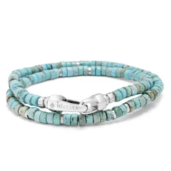 Turquoise Heishi Wrap Bracelet