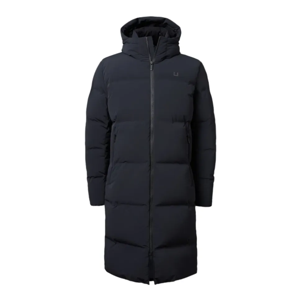 Ultra Warme Schwarze Parka Mantel