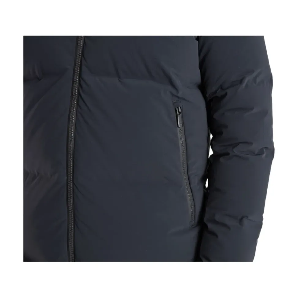 Ultra Warme Schwarze Parka Mantel