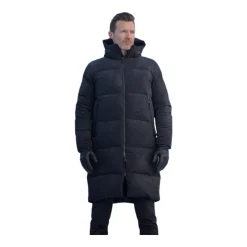 Ultra Warme Schwarze Parka Mantel