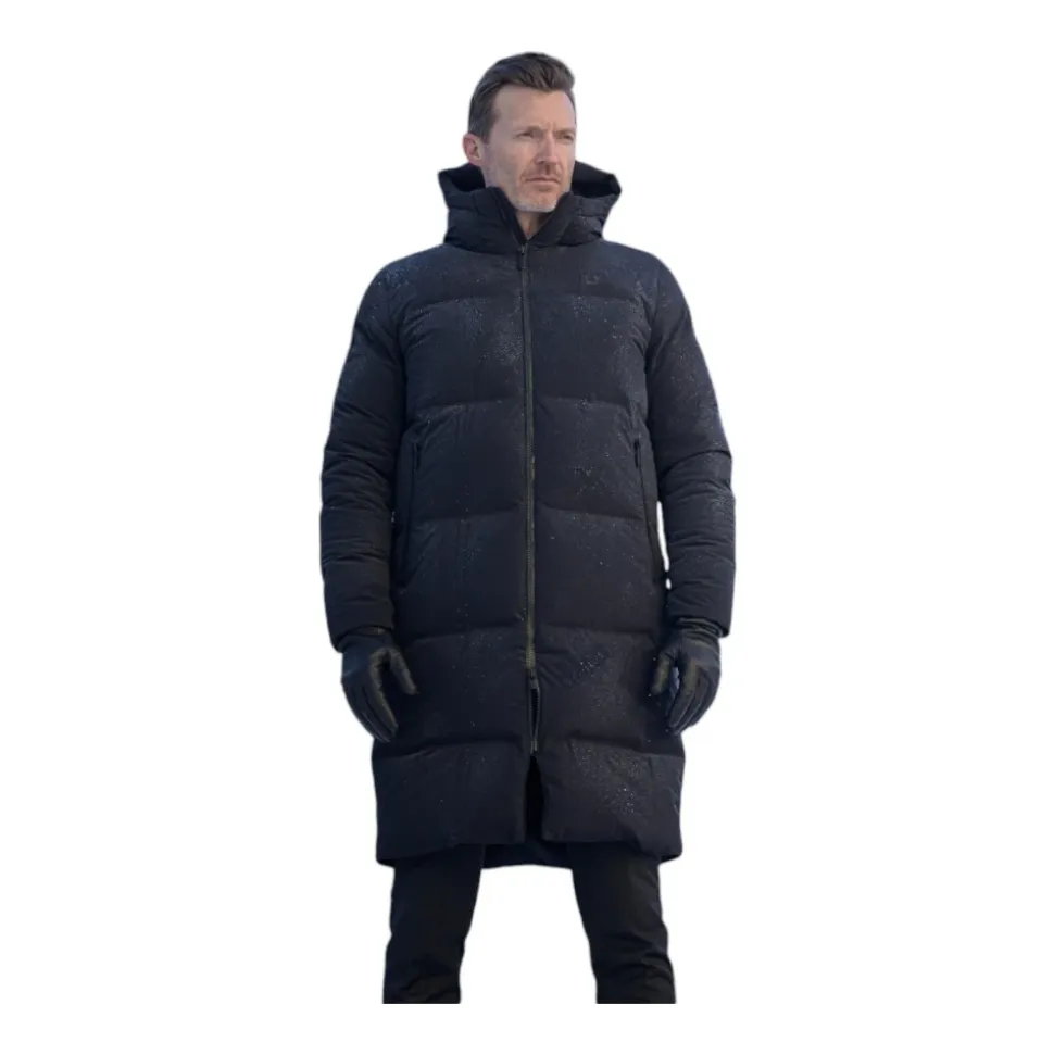 Ultra Warme Schwarze Parka Mantel