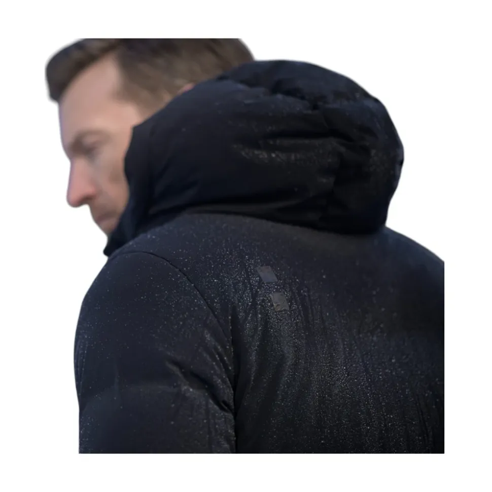 Ultra Warme Schwarze Parka Mantel