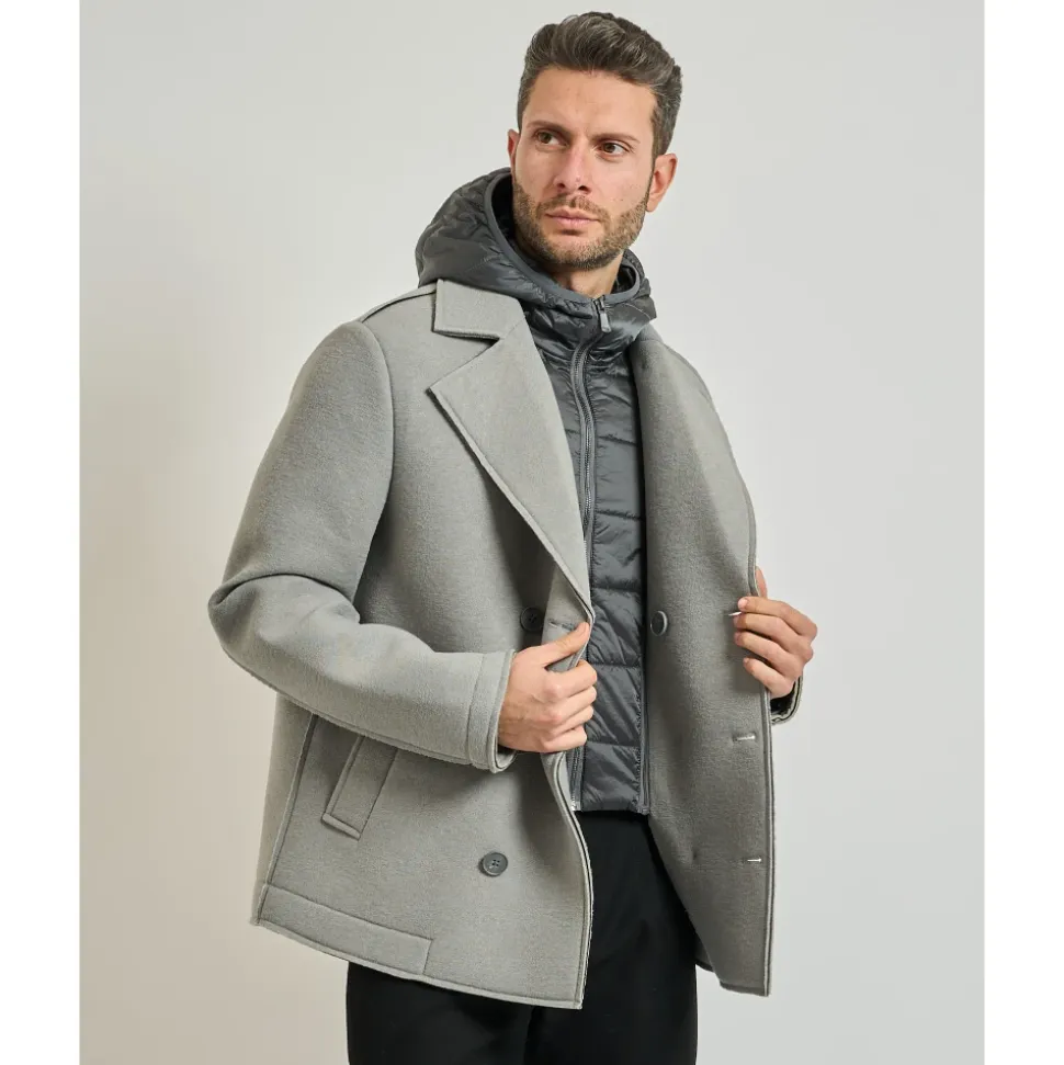 Ungefütterte, zweireihige Jacke