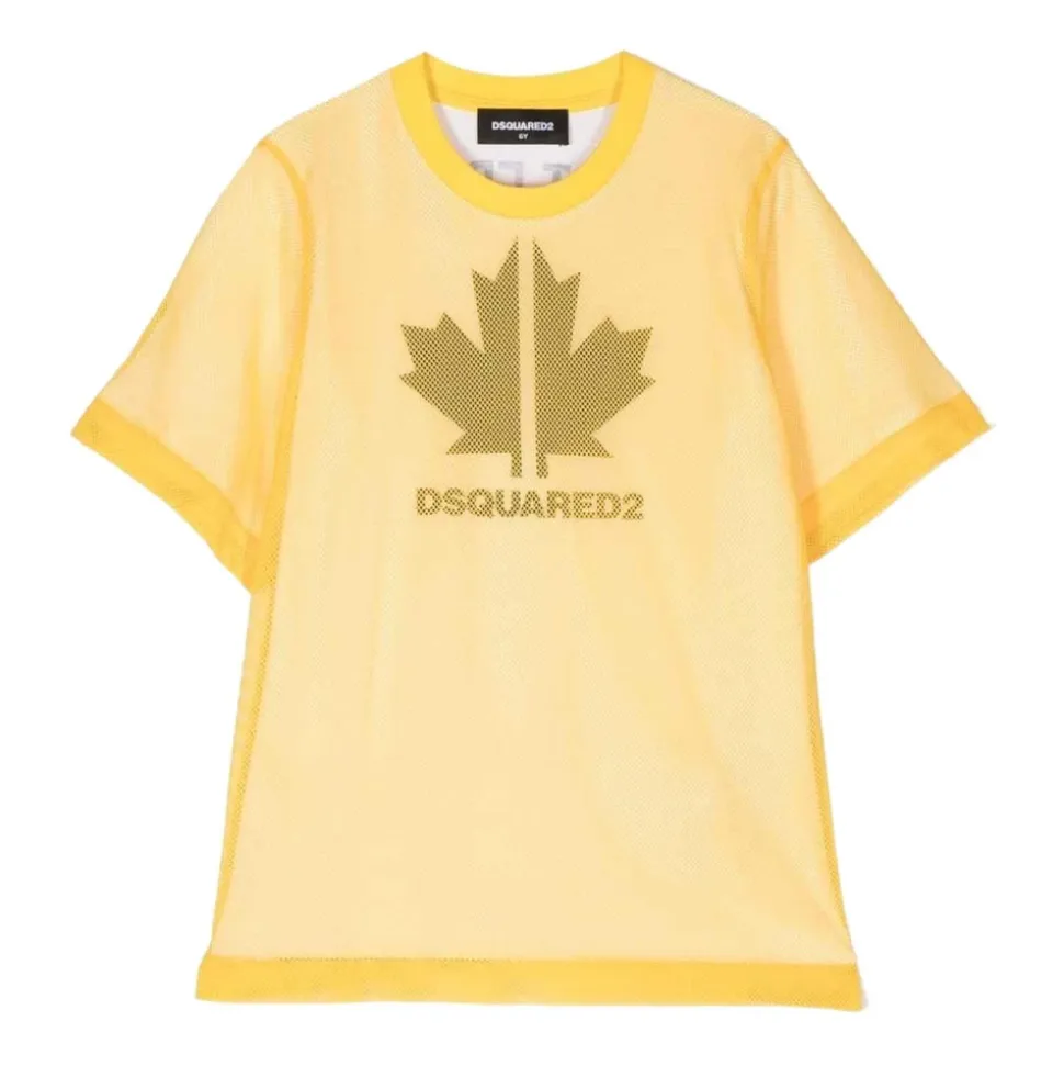 Unisex T-Shirt mit Ahornblatt-Print